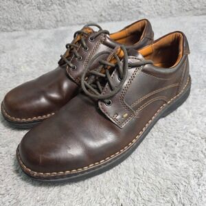 Streetcars Sedona Oxford Brown Leather Lace Up Mens 11.5 M Excellent